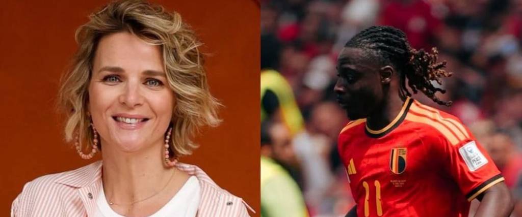 La periodista francesa criticó al jugador de Bélgica por retirarse parcialmente de la Copa del Mundo.