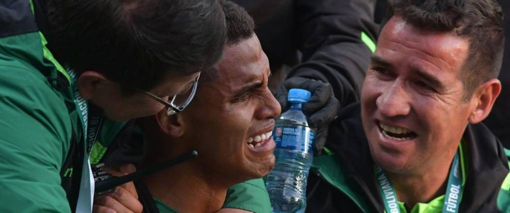 El joven atacante del Santos de Brasil, anotó su primer tanto con la camiseta de la selección boliviana.