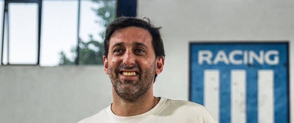 El nuevo presidente de Racing Club, Diego Milito. 