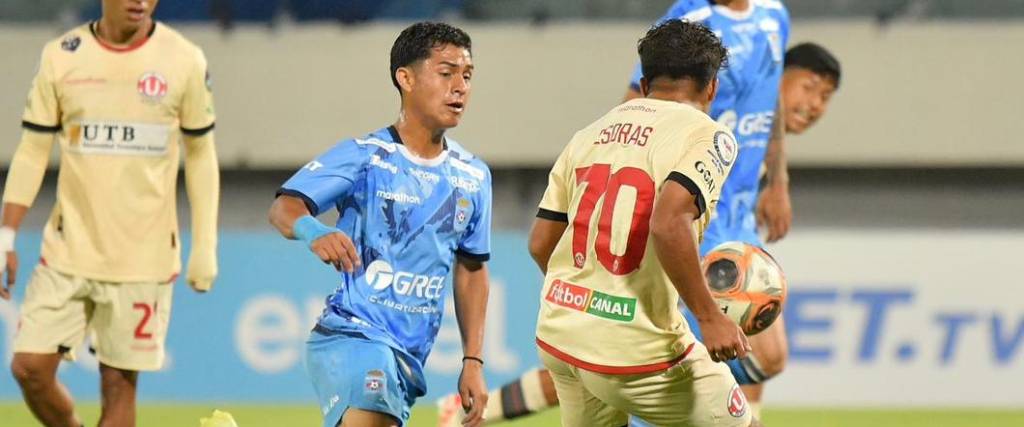 El conjunto celeste estuvo cerca de llevarse la victoria en la última jugada del partido en Cochabamba.