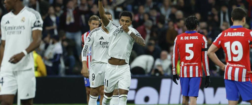 El brasileño Rodrygo anotó un golazo para abrir el marcador a favor del conjunto merengue ante el Atlético.