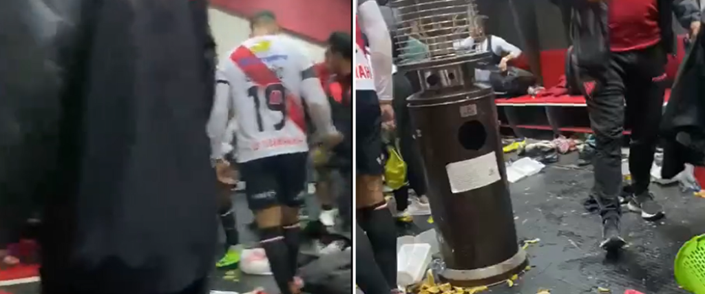 Así quedó el vestuario de Always Ready en el estadio de Villa Ingenio