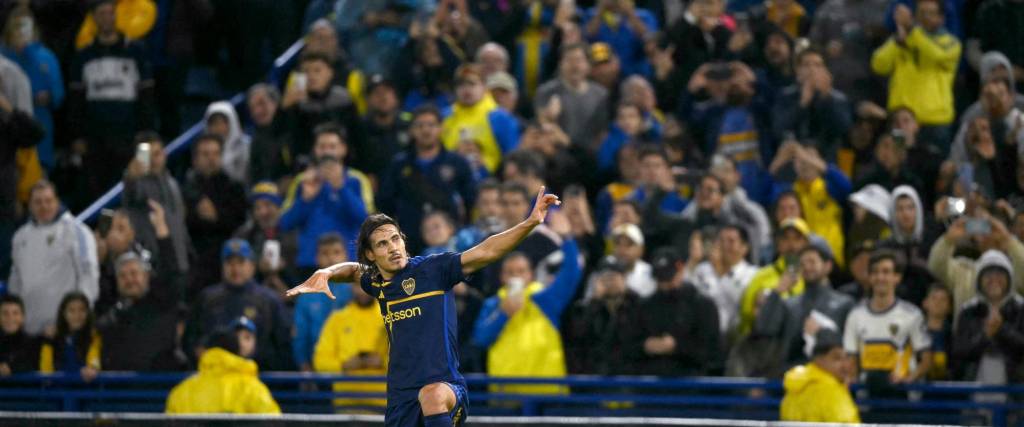 Cavani ha mejorado su producción en la delatera de Boca Juniors