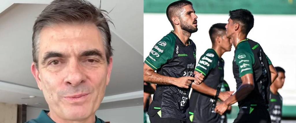 Rodrigo Paz brindó aliento a la Verde a minutos del encuentro frente a Surinam