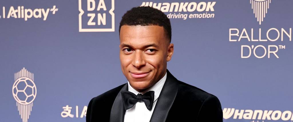 Kyllian Mbappé estuvo presente en la gala de la entrega de Balón de Oro. 