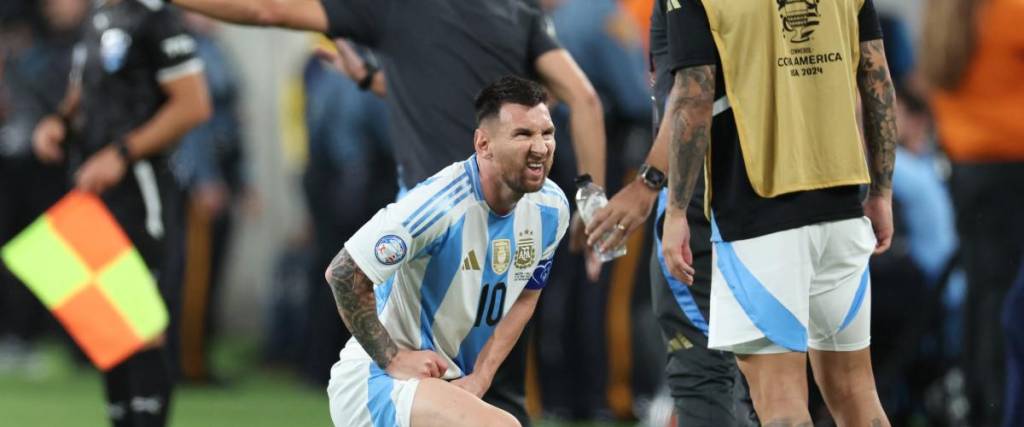 Lionel Messi sufrió molestias en el partido ante Chile