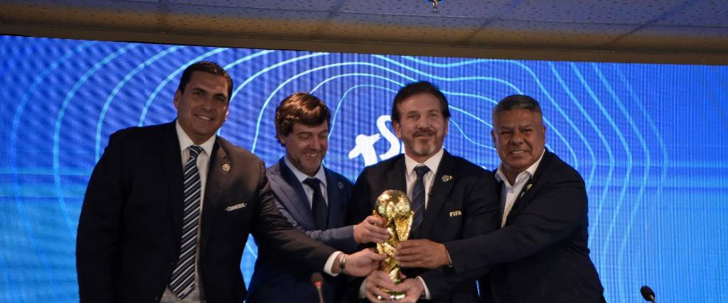 Los presidentes de las Asociaciones de Fútbol de los países de Sudamérica que acogerán el arranque del Mundial 2030