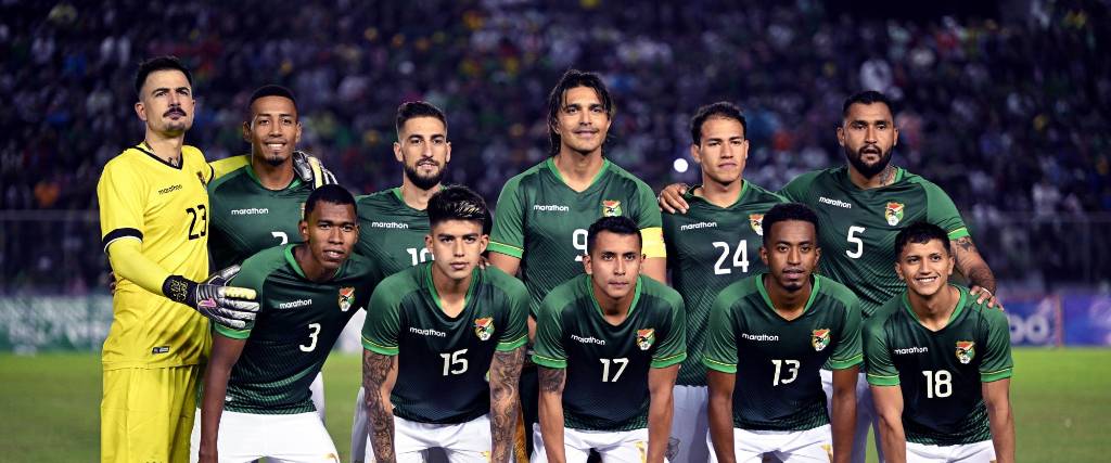 La selección boliviana en su último partido ante Chile