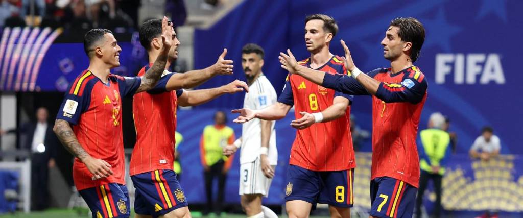 Jugadores de la selección española, que lograron el título en el Mundial 2026.