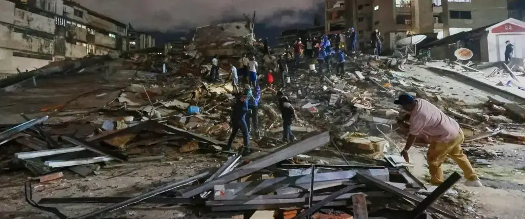 Varios edificios fueron derrumbados por lo terremotos en Venezuela.