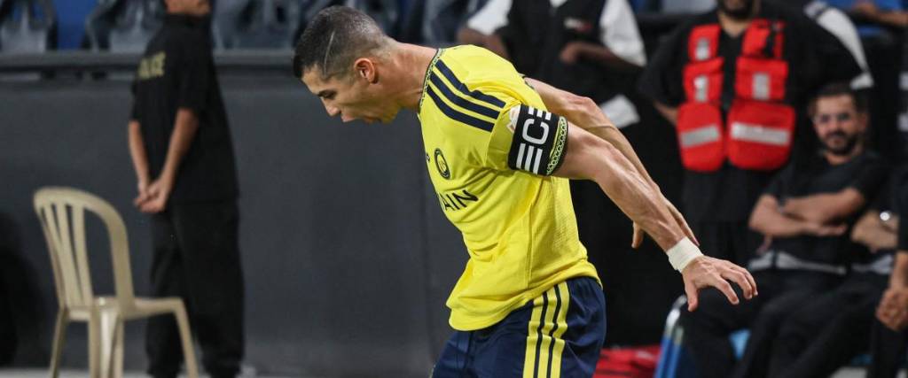 Cristiano Ronaldo celebra su gol con su clásico festejo. 