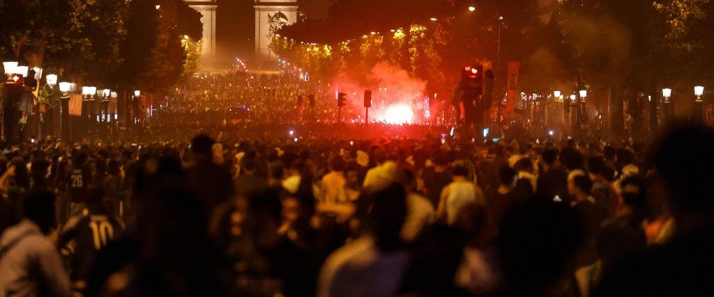 Los disturbios se registraron este sábado