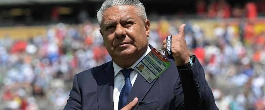 El presidente de la AFA Claudio ‘Chiqui’ Tapia durante el Mundial 2026. 
