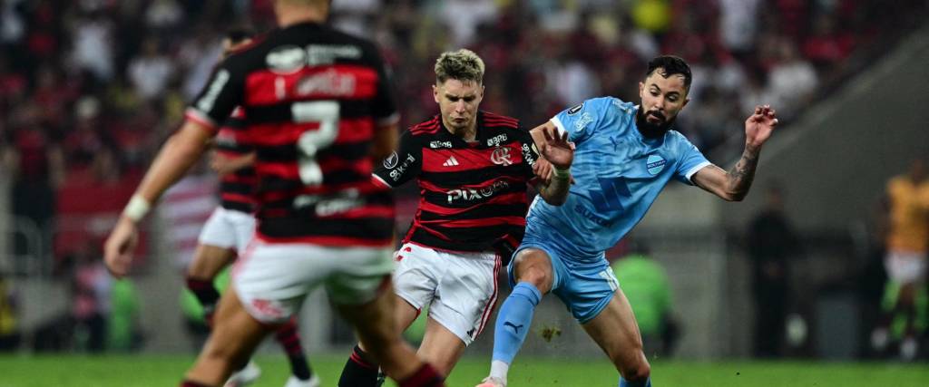 Imágenes del duelo de ida entre Bolívar y Flamengo en el Maracaná