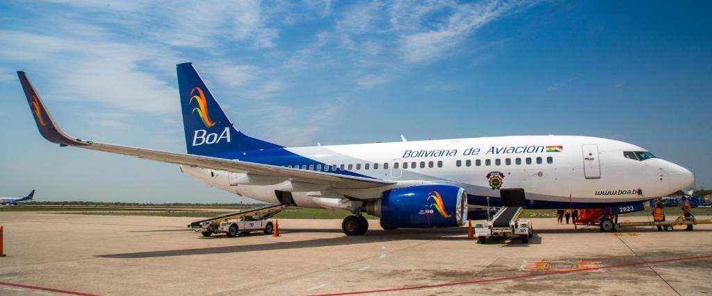 Avión de Boliviana de Aviación BoA 