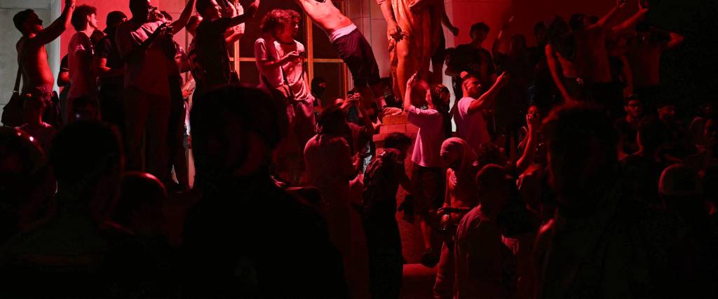 Disturbios durante celebración del PSG