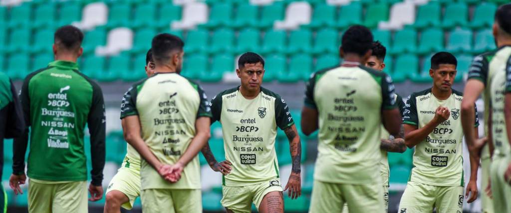 Trabajo de la Selección en Santa Cruz.
