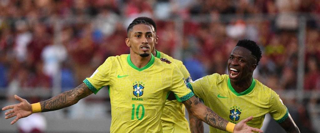 Raphinha y Vinicius Jr., donde las figuras más importantes de Brasil 