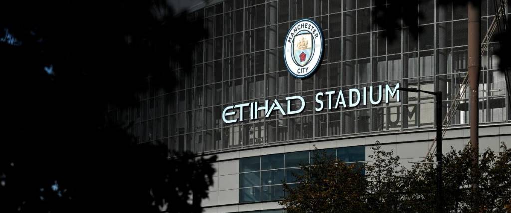 El Etihad Stadium, estadio de Manchester City, aparece en esta imagen tomada en Manchester.