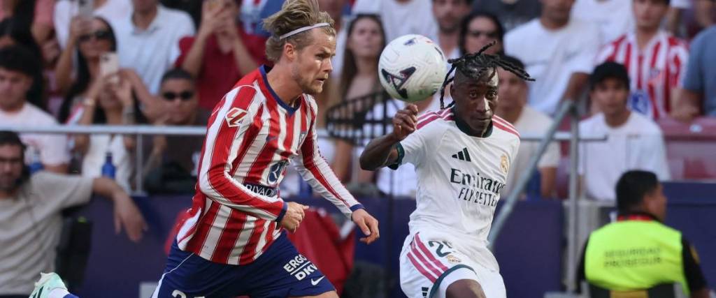 Incidencia del partido entre el Atlético de Madrid y Real Madrid.