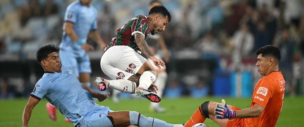 Bolívar en uno de sus recientes partidos en la Libertadores