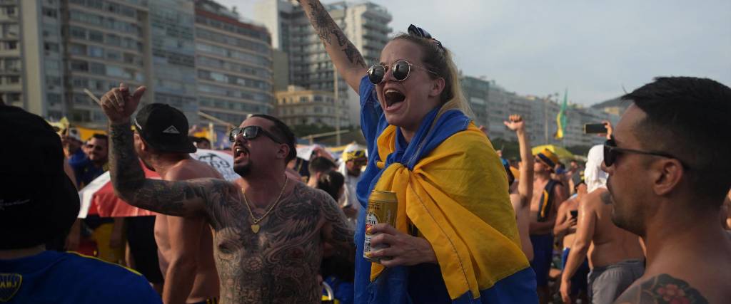 Aficionados de Boca Jrs. en Río de Janeiro