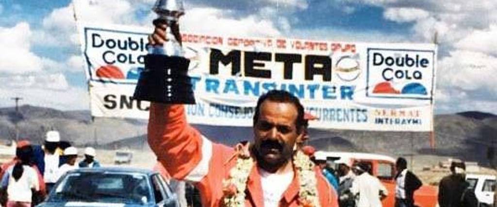 El corredor Ali Eid Alí en una de las competencias de automovilismo. 