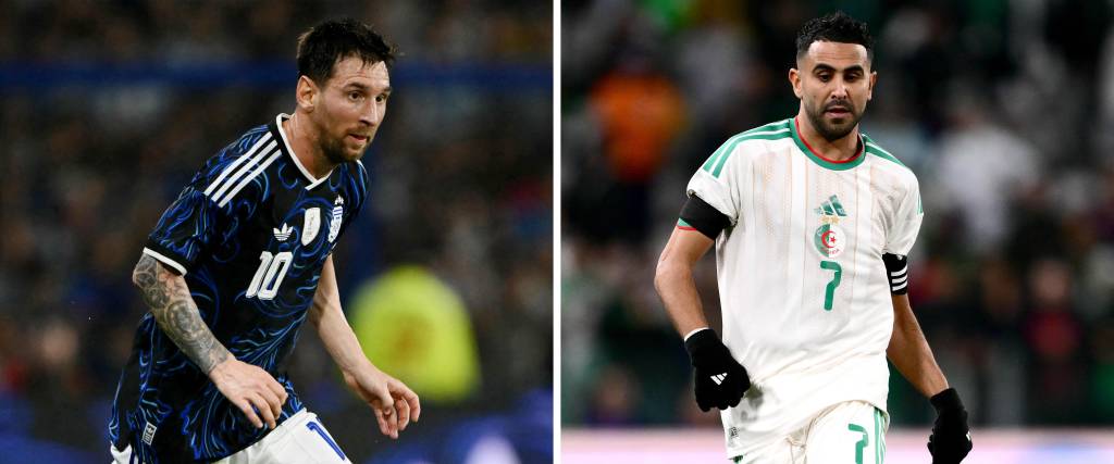 Lionel Messi y Riyad Mahrez son figuras en sus selecciones