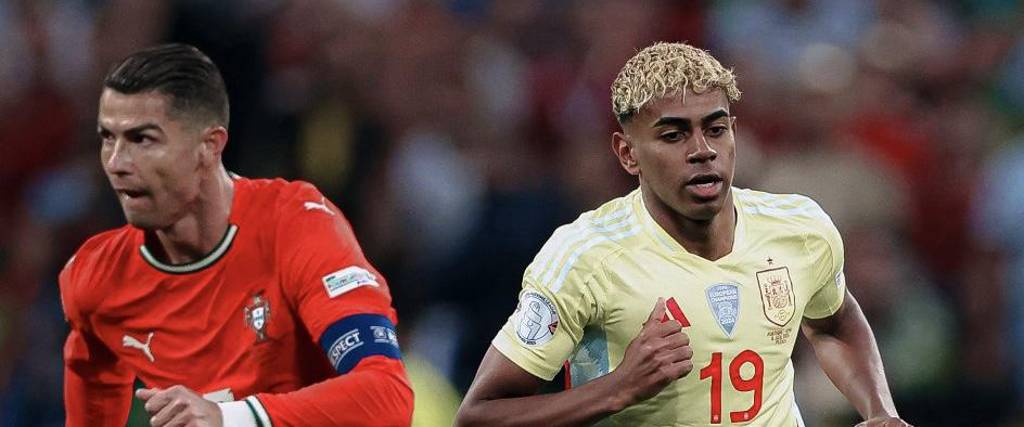 CR7 y Lamine Yamal.