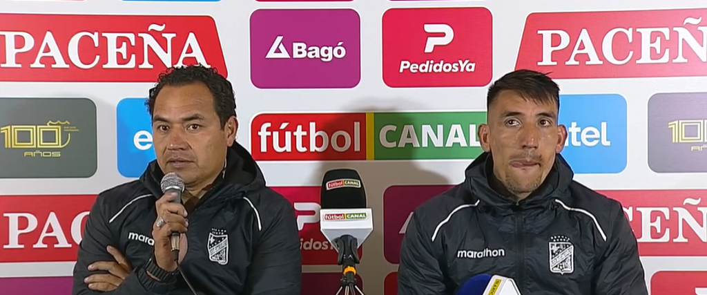 Gualberto Mojica y Centurió respondieron a la prensa al término del partido con Nacional Potosí