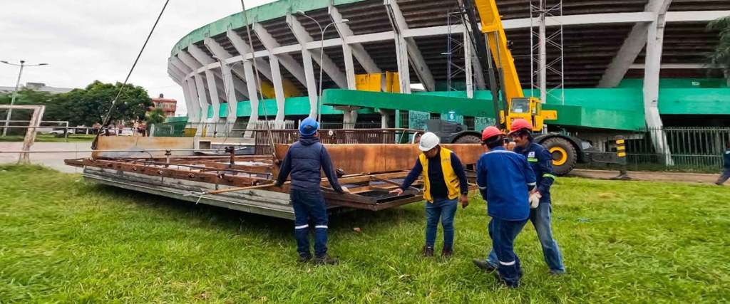 Las obras se llevan adelante en diferentes áreas del complejo deportivo cruceño
