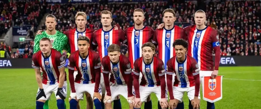 El once titular de Noruega en el Mundial 2026.