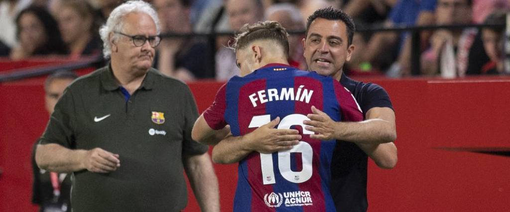 El mediocampista Fermín López marcó el tanto del triunfo y se lo dedicó al entrenador Xavi Hernández.