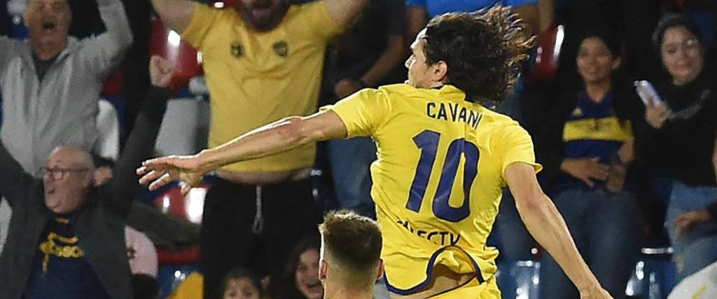 El delantero uruguayo anotó el tanto de la victoria de Boca en la última jugada del compromiso.