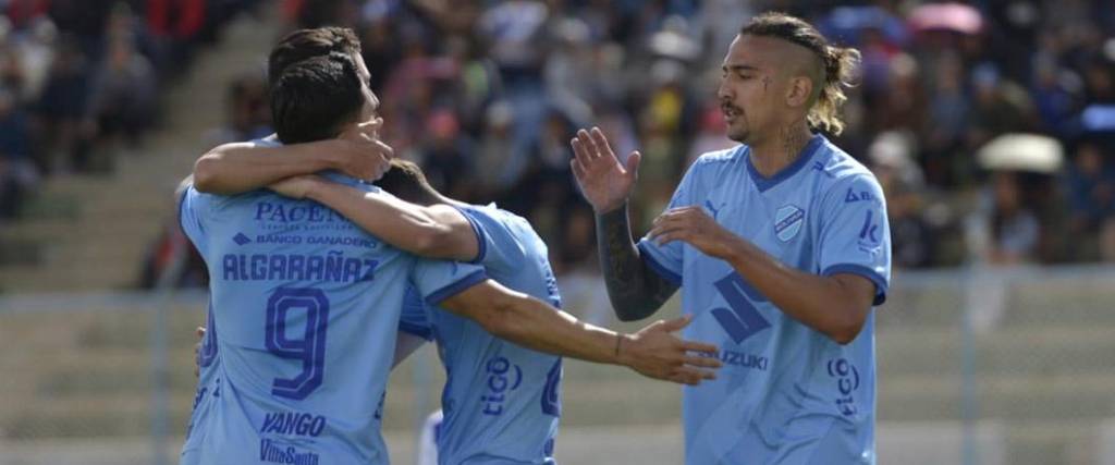 Carmelo Algarañaz y Francisco da Costa anotaron los primeros dos goles del conjunto celeste en Oruro.