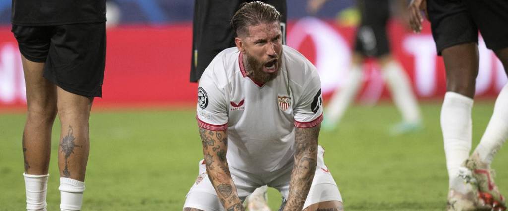 Sergio Ramos tuvo opción para anotar, pero al final se quedó con las ganas de convertir para el Sevilla.