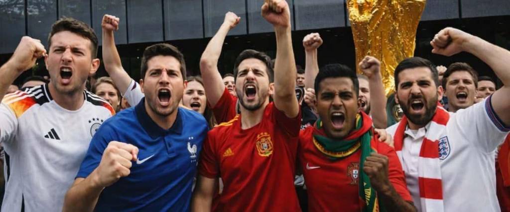 Hinchas de las selecciones participantes del Mundial 2026.