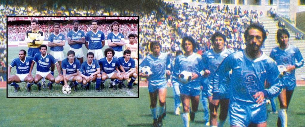 Bolívar a finales de los 80 y en el recuadro Millonarios