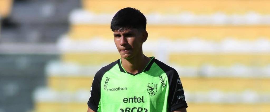 Marcelo Torrez en uno de los entrenamientos de la Verde.