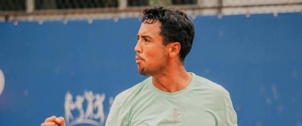 Hugo Dellien, tenista boliviano, que participa en el Challenger de Porto.