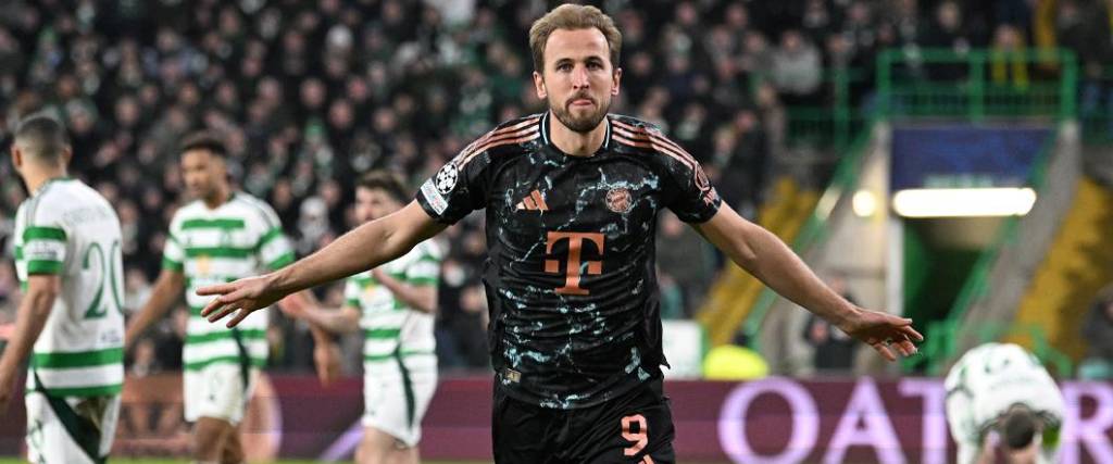 El delantero inglés Harry Kane anotó el segundo tanto del conjunto alemán en la visita al Celtic en Glasgow.