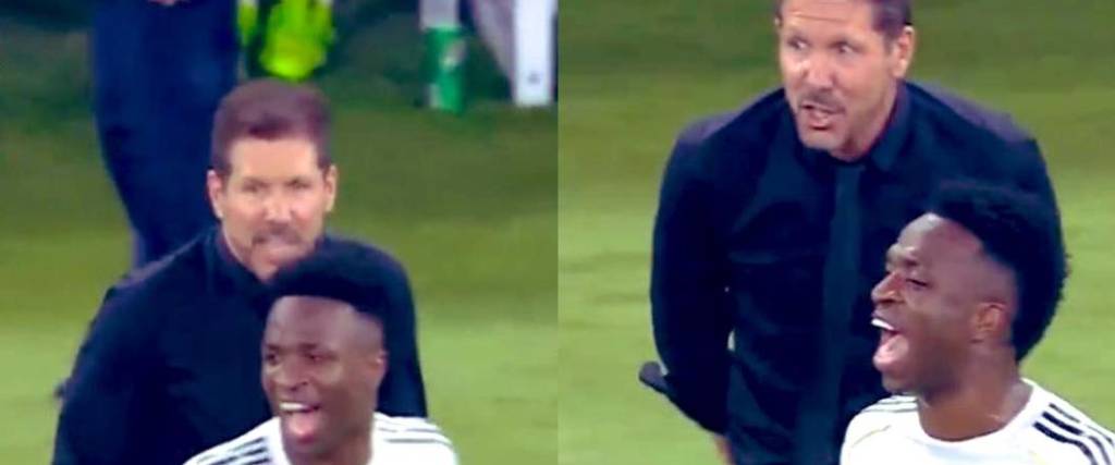 El técnico del Atlético Madrid provocó al delantero brasileño durante el partido por ‘semis’ de Supercopa.