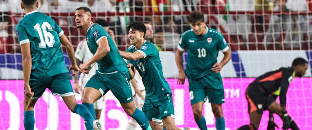 La selección de Irak logró una agónica clasificación al repechaje mundialista tras vencer a EAU.