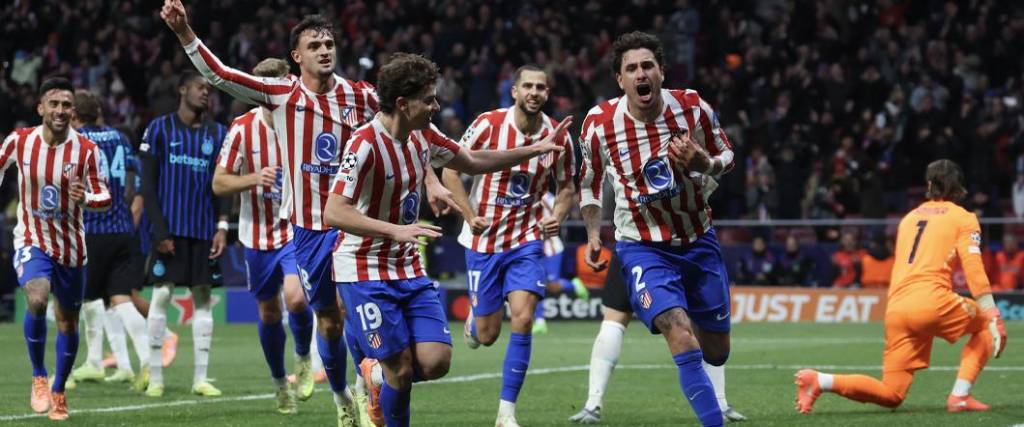 El defensor uruguayo marcó el tanto del triunfo para el Atlético Madrid ante el Inter de Milán.