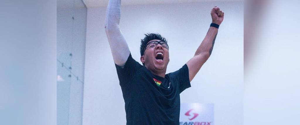 El ráquetbolista chuquisaqueño logró la medalla de oro tras vencer al mexicano Eduardo Portillo en la final.