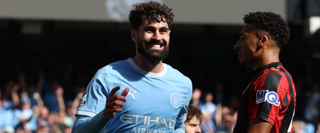 El defensor croata Josko Gvardiol marcó el tanto de la victoria para el Manchester City.