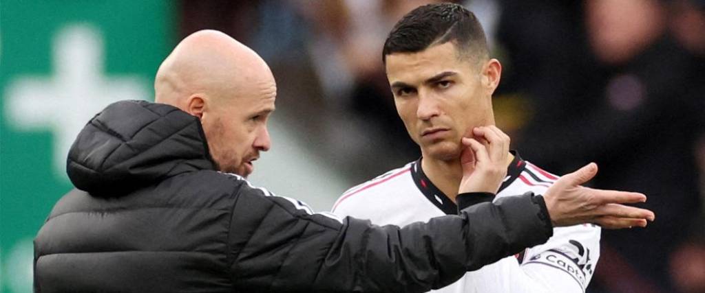 El astro luso no tuvo una buena relación con el técnico neerlandés durante su paso por el Manchester United