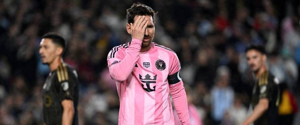 El delantero argentino no tuvo un buen partido y su equipo lo sintió en la derrota 3-0 ante Los Angeles FC.