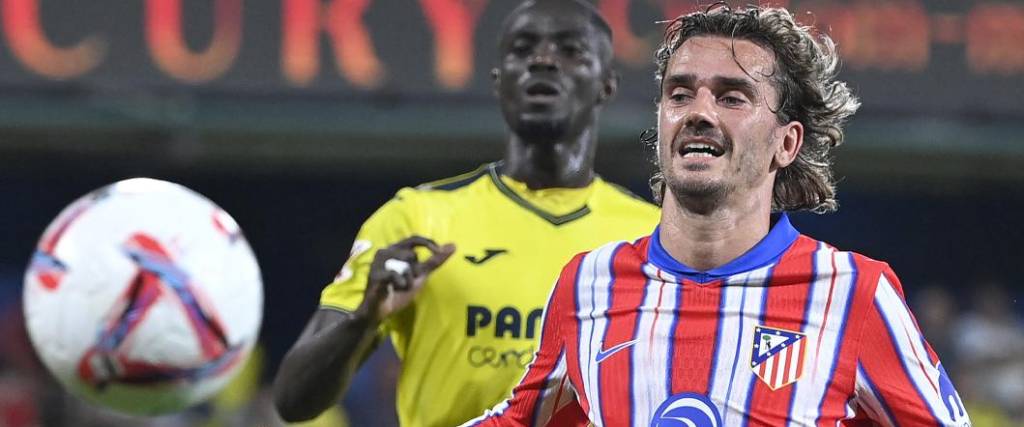 El delantero Antonie Griezmann no pudo marcar diferencia para el conjunto colchonero ante el Villarreal.