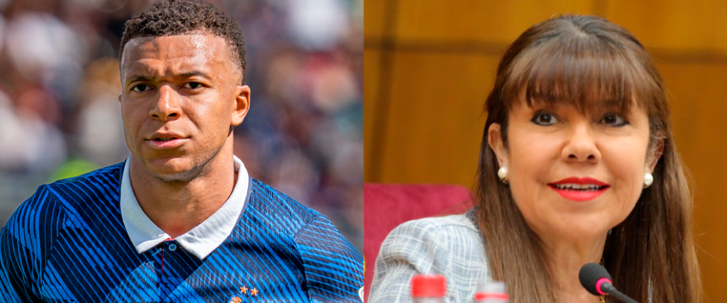 Mbappé respondió a senadora paraguaya luego de recibir una crítica racista por parte de ella.